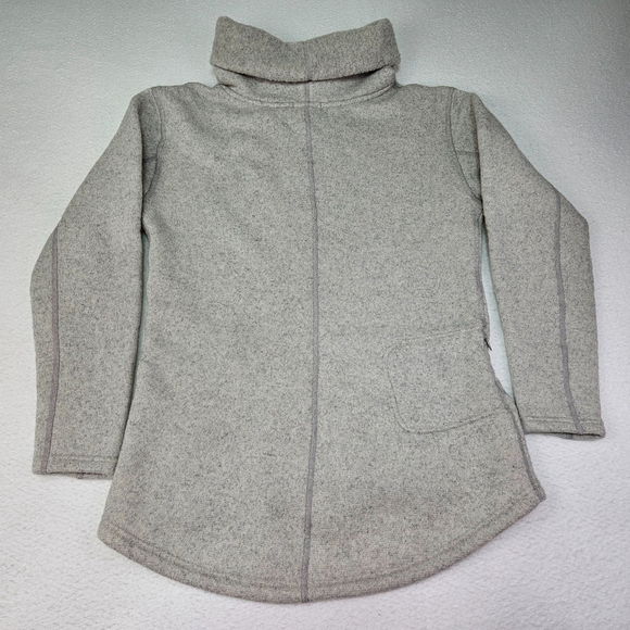 Smartwool Cozy Lodge Funnel Neck Pullover Womens M Wool Blend Gray SW017030 - Picture 2 of 13